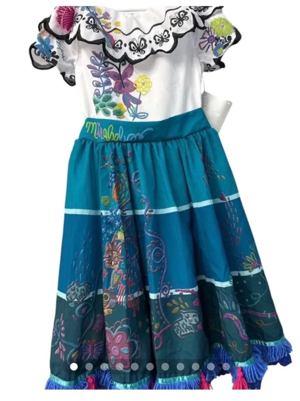 Disney Encanto Mirabel Girls Costume Dress Size 4 NWT